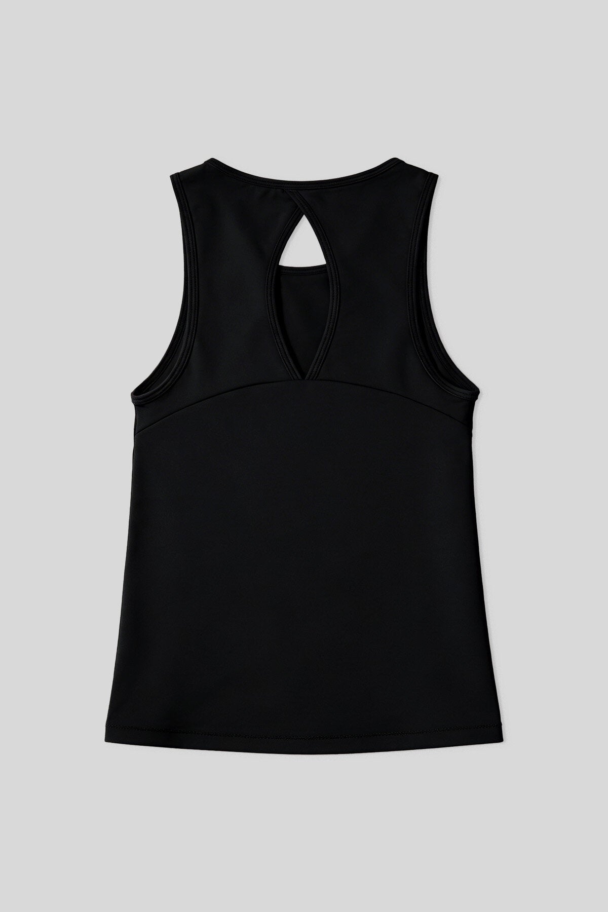 Image of Siyah Standart Fit Çapraz Sırt Detaylı Kadın Spor Atlet - 97296