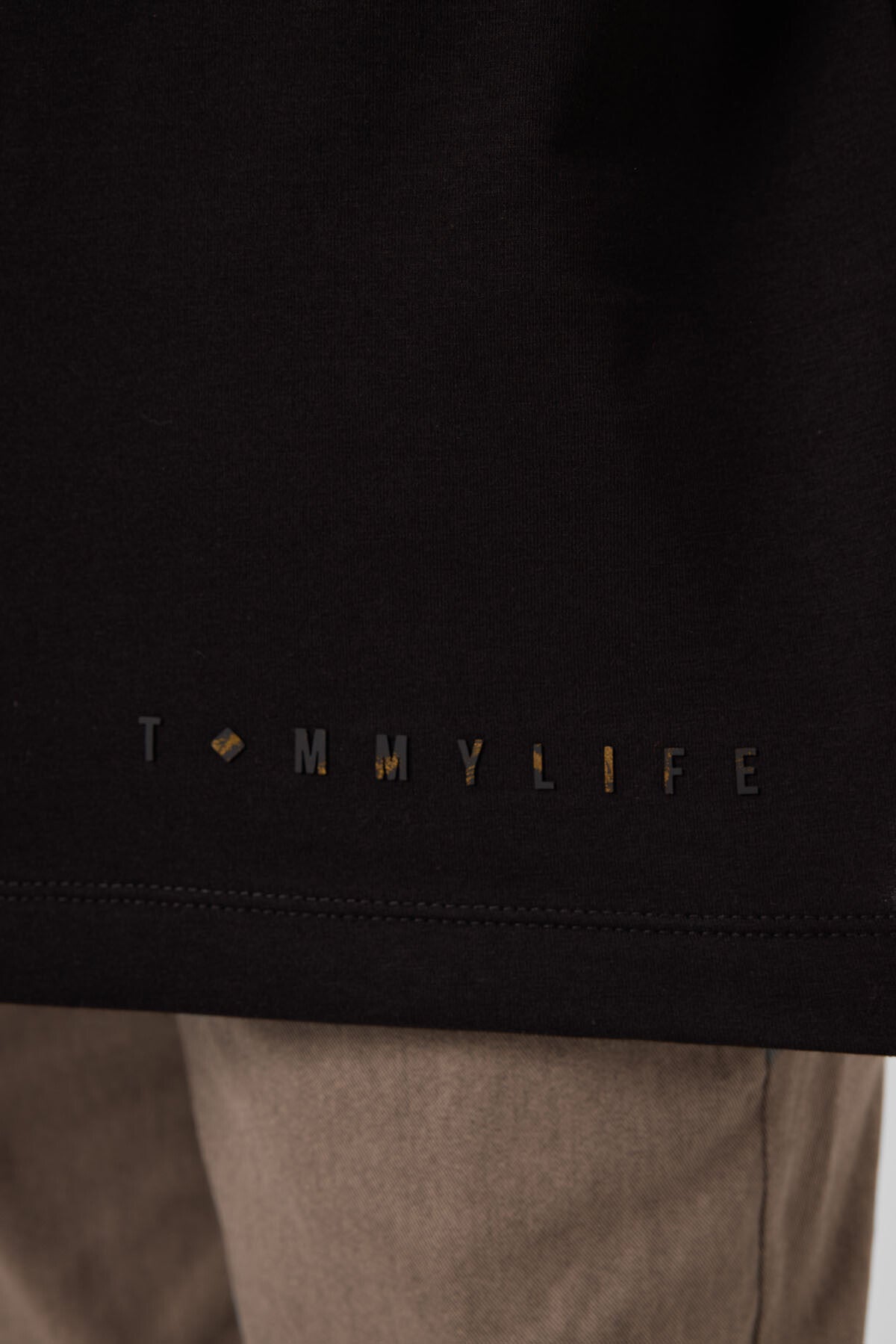 Image of Siyah Pamuklu Yumuşak Dokulu Oversize Basic Erkek Çocuk T-Shirt - 11297