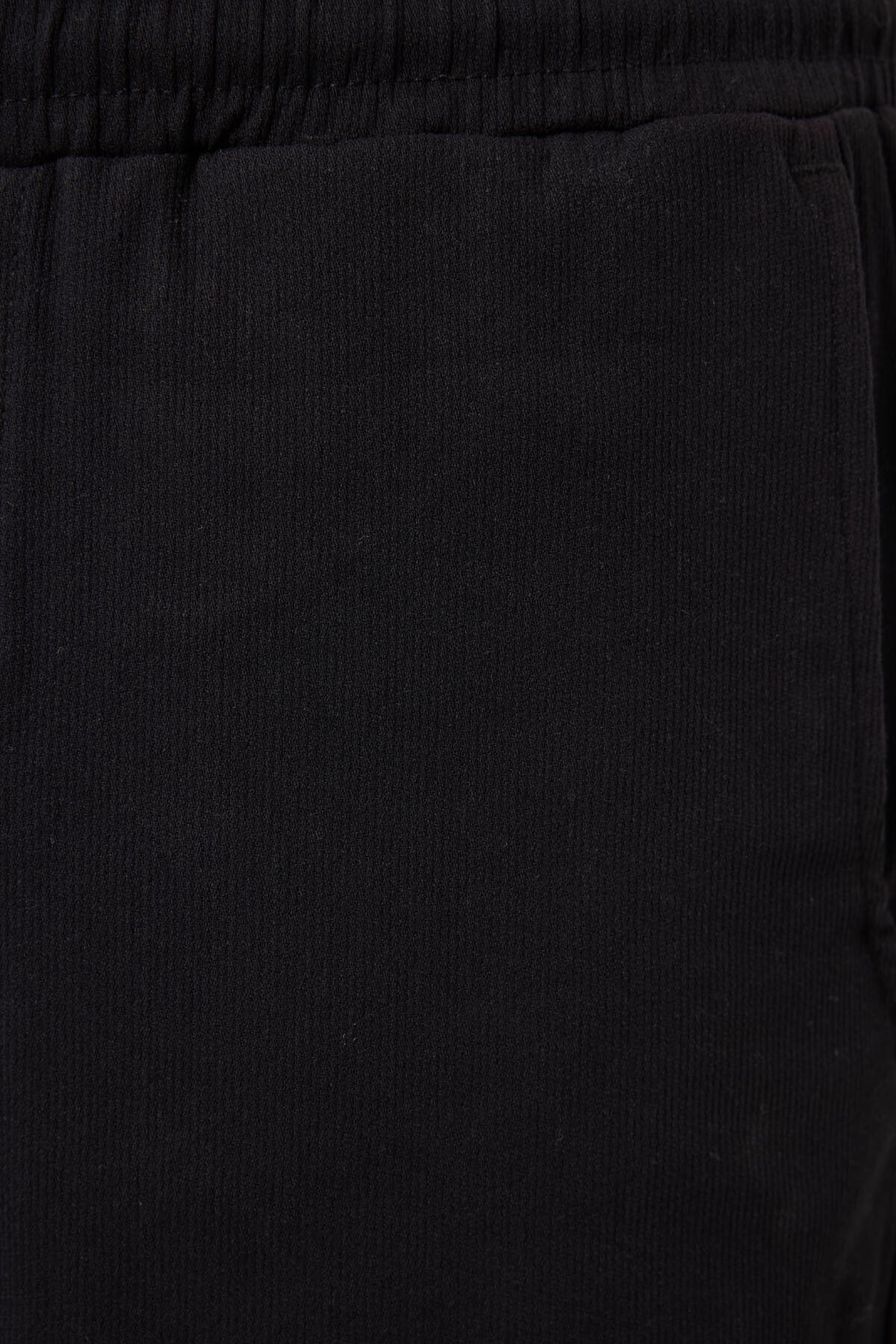 Image of Siyah Standart Fit Dokuma Hafif Esnek Chino Erkek Şort - 81289