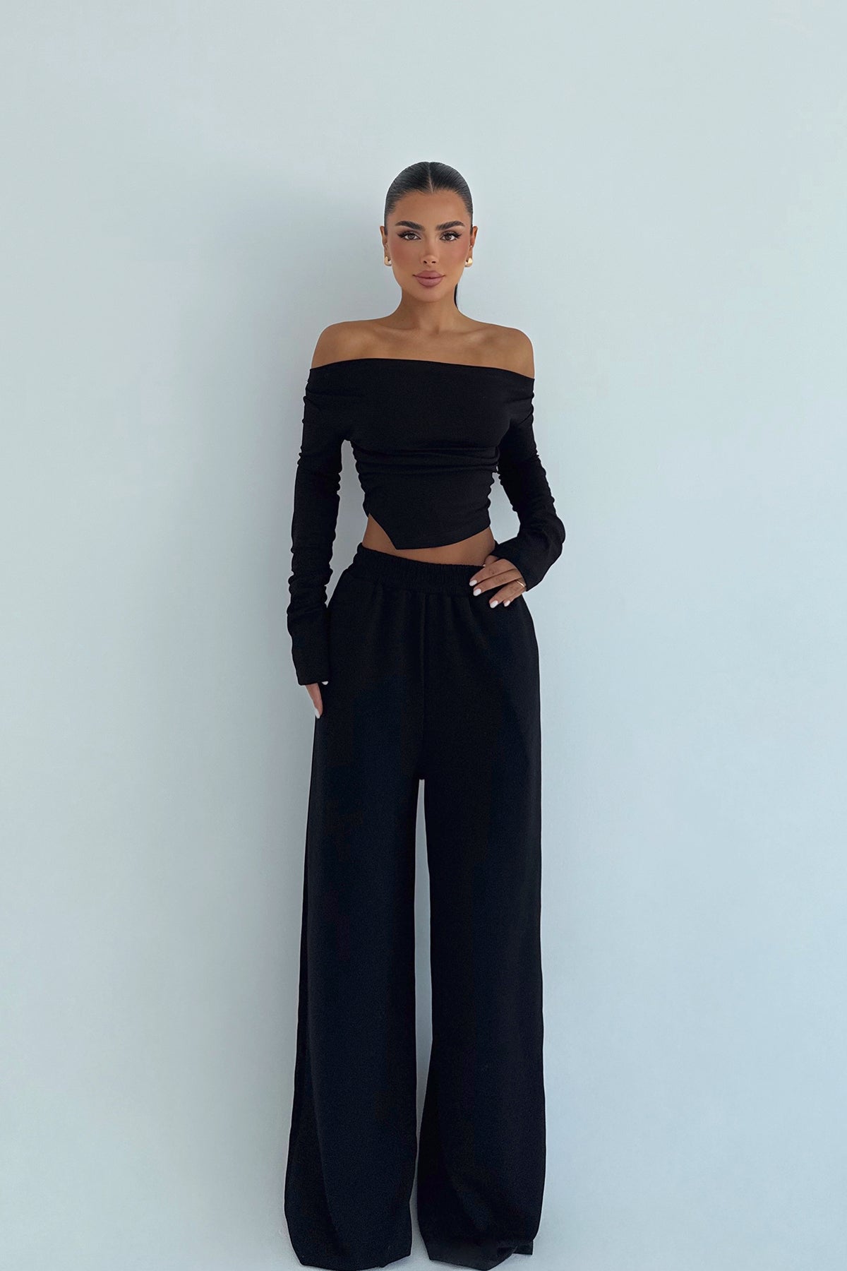 Image of Siyah Chyler Tracksuit Takım ATE-3476