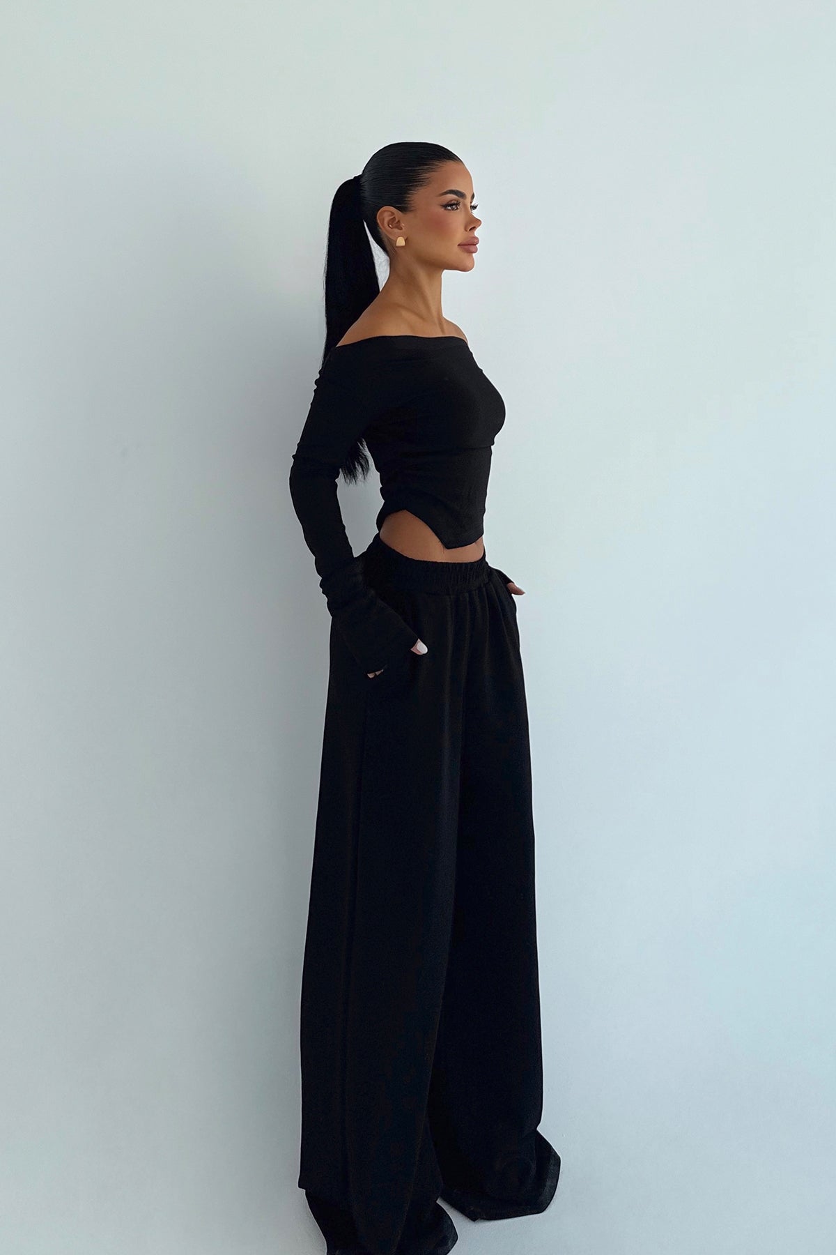 Image of Siyah Chyler Tracksuit Takım ATE-3476