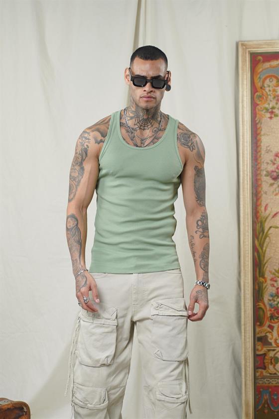 Image of Slim Fit Kaşkorseli Esnek Düz  Erkek Sporcu Atlet