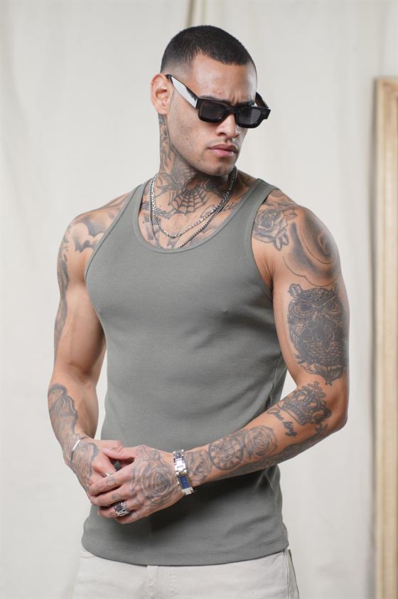 Image of Slim Fit Kaşkorseli Esnek Düz  Erkek Sporcu Atlet