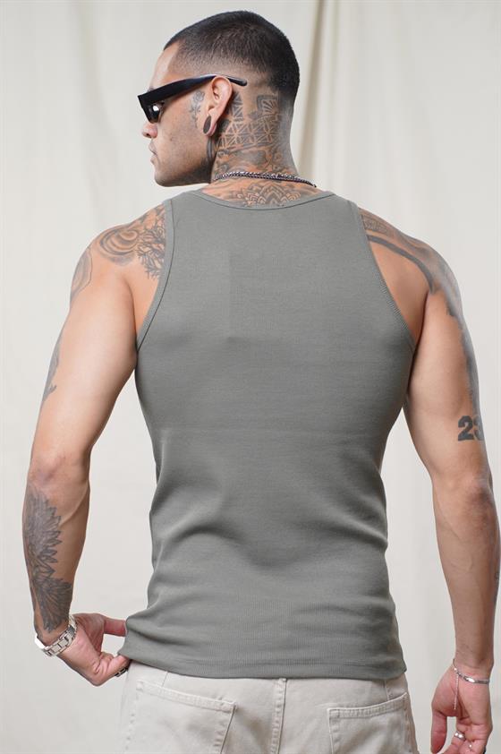 Image of Slim Fit Kaşkorseli Esnek Düz  Erkek Sporcu Atlet