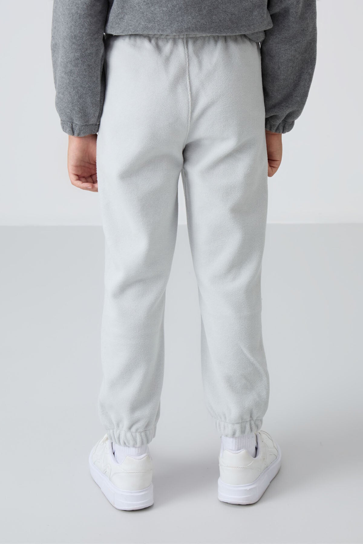 Image of Pantaloni de trening din fleece brodat, groși și texturați, cu croială standard, pentru băieți - 11220