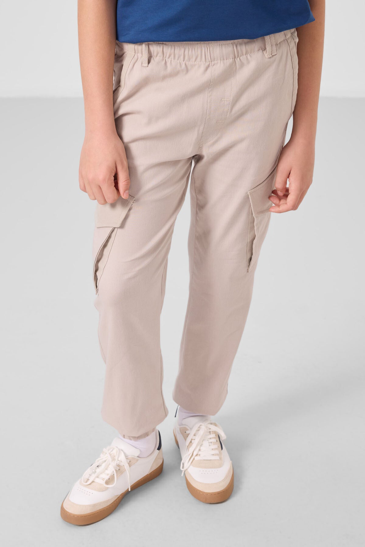 Image of Taş Standart Fit Dokuma Hafif Esnek Chino Erkek Çocuk Pantolon - 11271
