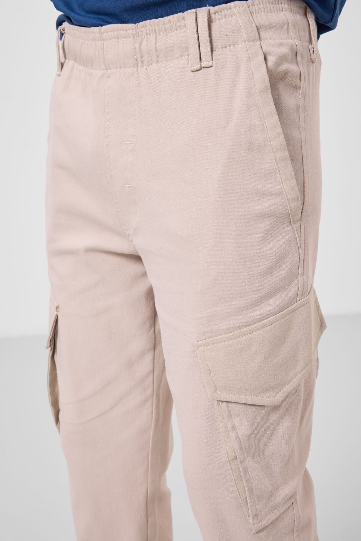 Image of Taş Standart Fit Dokuma Hafif Esnek Chino Erkek Çocuk Pantolon - 11271
