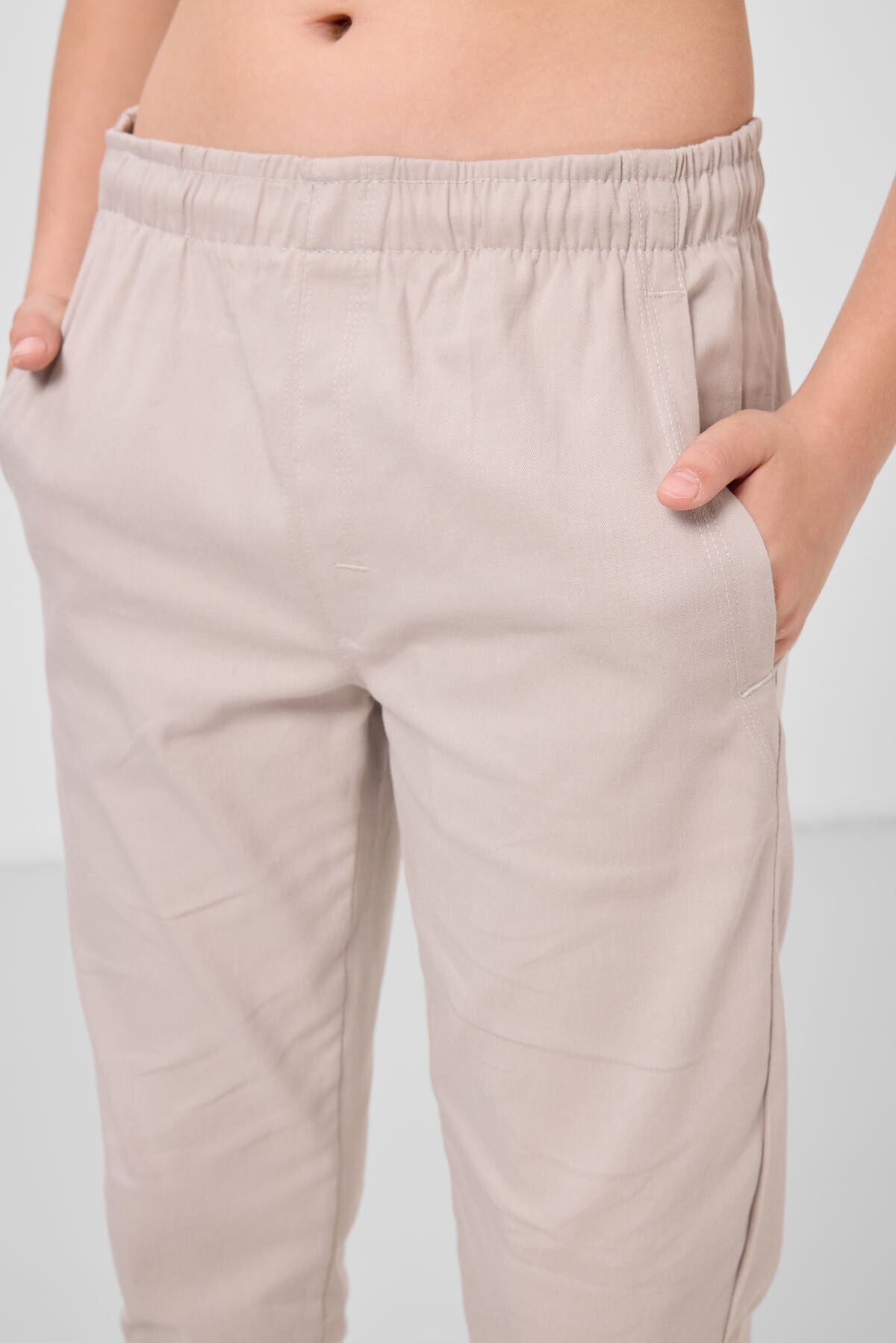 Image of Taş Standart Fit Dokuma Hafif Esnek Chino Erkek Çocuk Pantolon - 11272