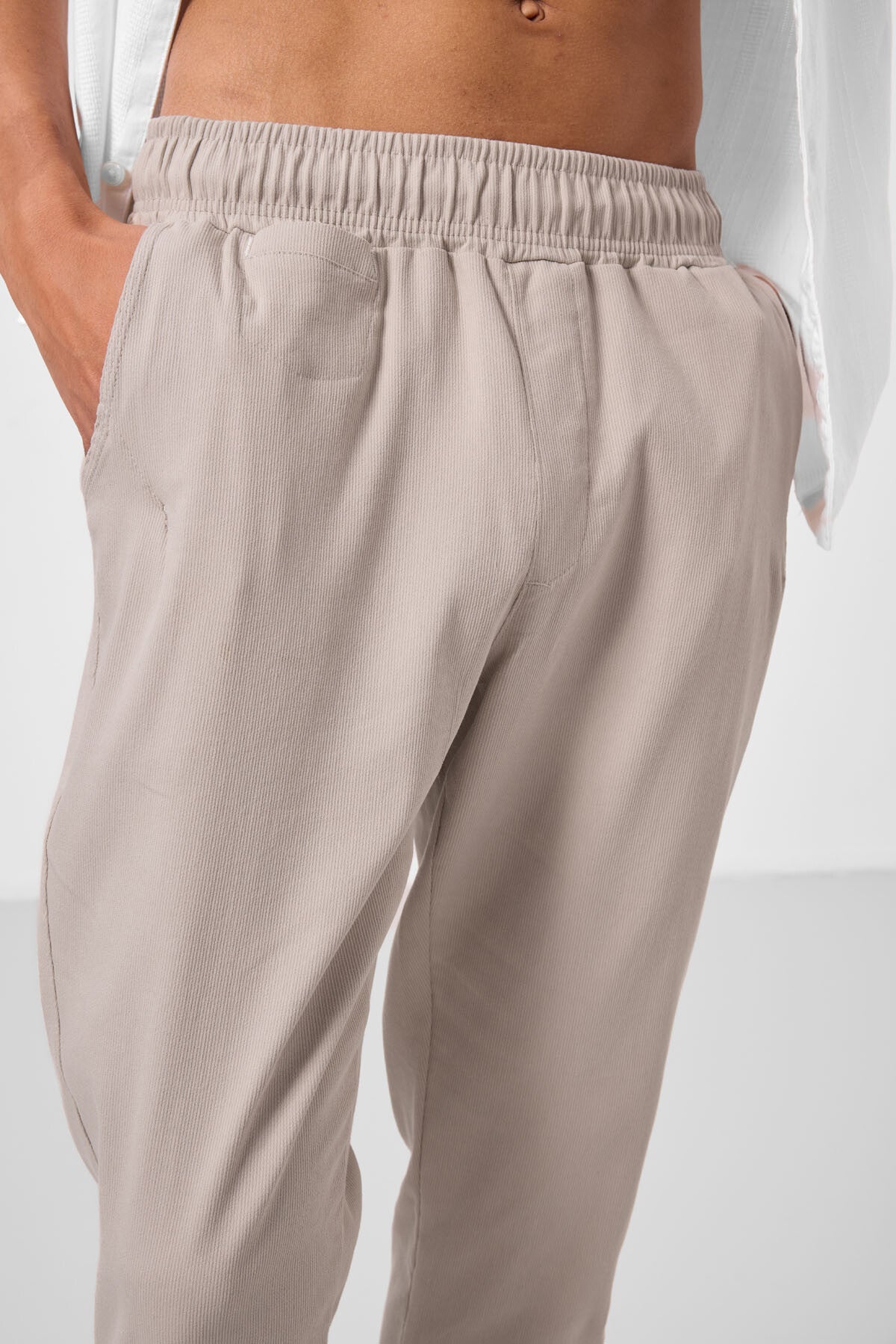 Image of Taş Standart Fit Dokuma Hafif Esnek Chino Erkek Pantolon - 82177