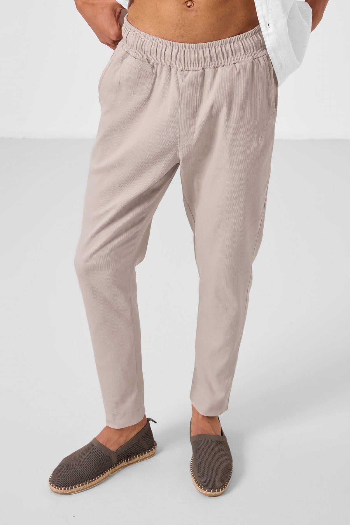 Image of Taş Standart Fit Dokuma Hafif Esnek Chino Erkek Pantolon - 82177