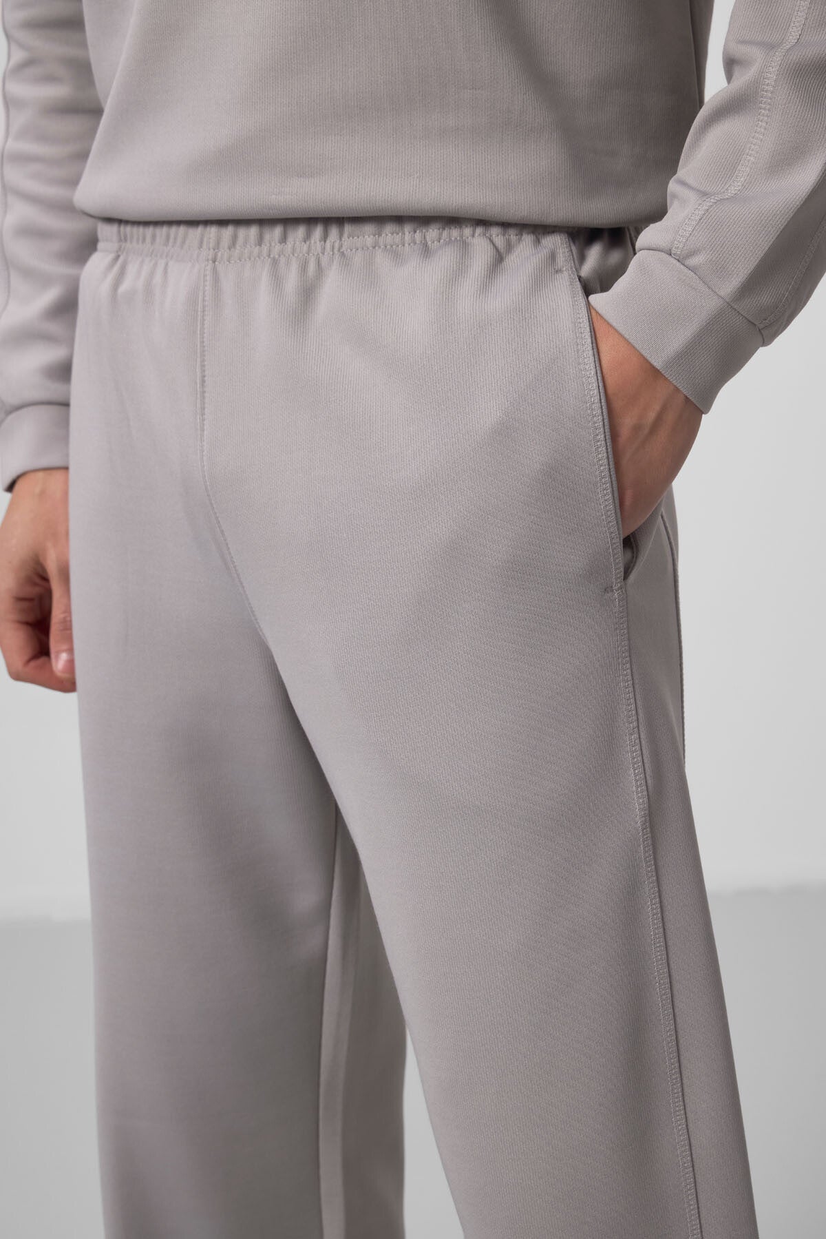 Image of Taş Yüzeyi Dokulu Oversize Erkek Eşofman Takım - 85275