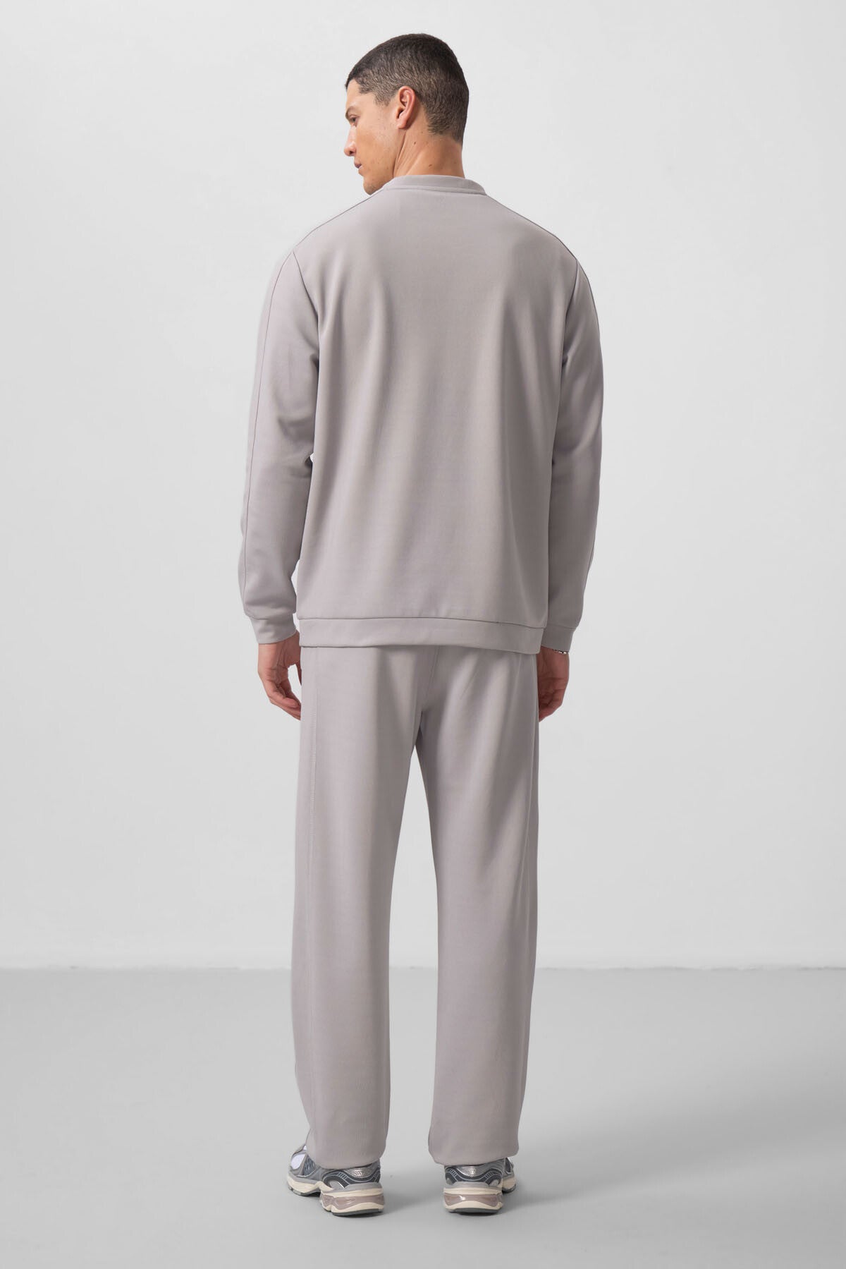 Image of Taş Yüzeyi Dokulu Oversize Erkek Eşofman Takım - 85275