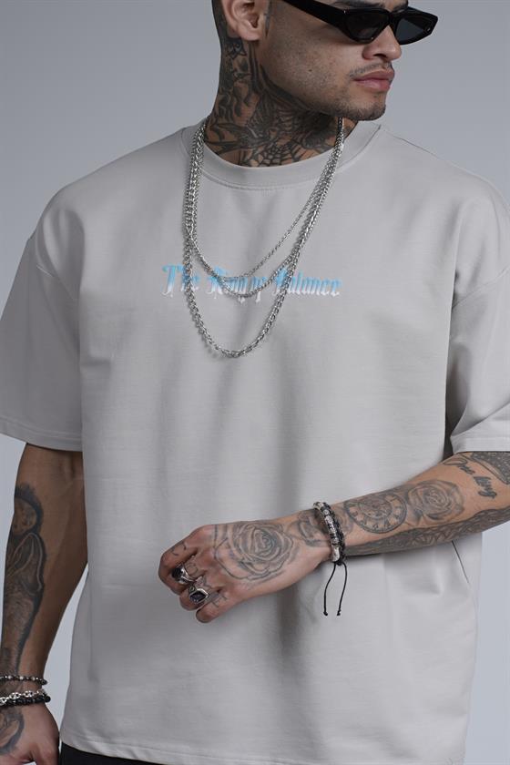 Image of The King Of Balance Baskılı Oversize Kalıp Unisex Tişört