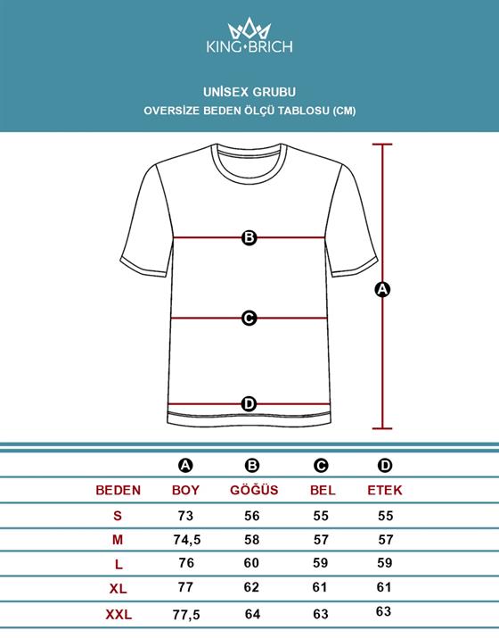Image of The King Of Balance Baskılı Oversize Kalıp Unisex Tişört