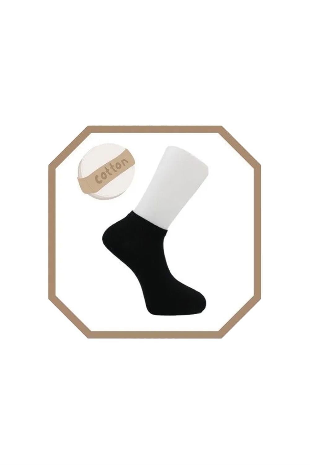 Image of Unisex Pamuklu Dikişsiz Beyaz Patik 4'Lü Paket