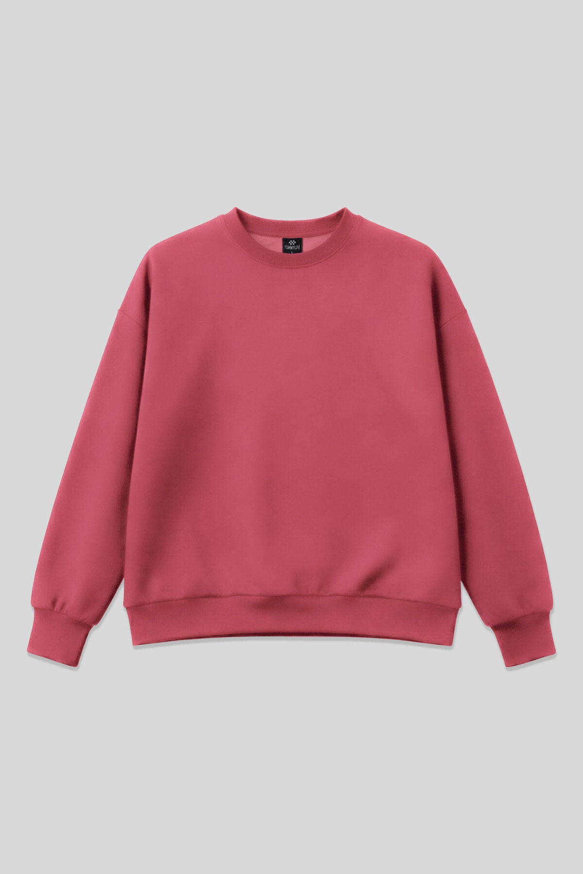 Image of Yaban Gülü Basic O Yaka Oversize Kadın Sweatshirt - 97053